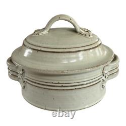 Vintage Studio Art Pottery Covered Tureen Casserole Dish (Signed, Tyrone Larson)