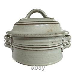 Vintage Studio Art Pottery Covered Tureen Casserole Dish (Signed, Tyrone Larson)