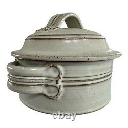 Vintage Studio Art Pottery Covered Tureen Casserole Dish (Signed, Tyrone Larson)