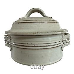 Vintage Studio Art Pottery Covered Tureen Casserole Dish (Signed, Tyrone Larson)