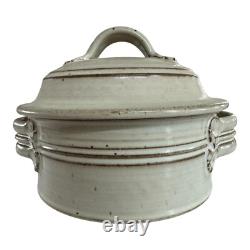 Vintage Studio Art Pottery Covered Tureen Casserole Dish (Signed, Tyrone Larson)