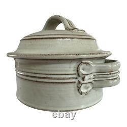 Vintage Studio Art Pottery Covered Tureen Casserole Dish (Signed, Tyrone Larson)