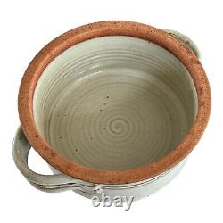 Vintage Studio Art Pottery Covered Tureen Casserole Dish Signed Tyrone Larson