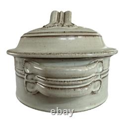 Vintage Studio Art Pottery Covered Tureen Casserole Dish (Signed, Tyrone Larson)