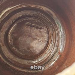 Vintage Studio Art Pottery Figural Canister Jar Woman Folk Art Stoneware