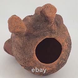 Vintage Studio Art Pottery Folk Primitive Feathered Bird like Creature