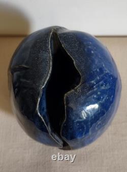 Vintage Studio Art Pottery Freeform Vase Signed, 5.5 X 4.25