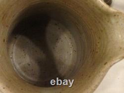 Vintage Studio Art Pottery Handcrafted Pitcher Cups Candle Holder Signed