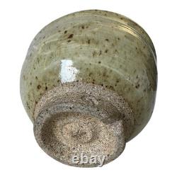 Vintage Studio Art Pottery Japanese Style Matcha Bowl (Signed, Malcolm Wright)