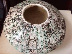 Vintage Studio Art Pottery Large textured Vase Vessel Mid Century
