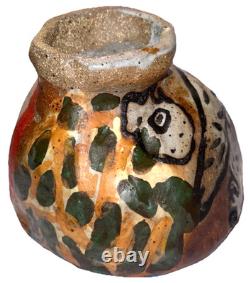 Vintage Studio Art Pottery Modernist Abstract Naive Outsider Bowl Dish