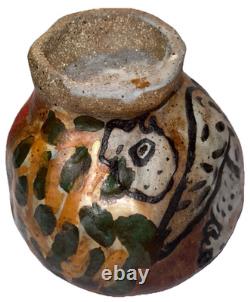 Vintage Studio Art Pottery Modernist Abstract Naive Outsider Bowl Dish