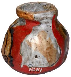 Vintage Studio Art Pottery Modernist Abstract Naive Outsider Bowl Dish