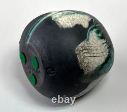 Vintage Studio Art Pottery Modernist Closed Form Vessel Toshiko Takaezu Style