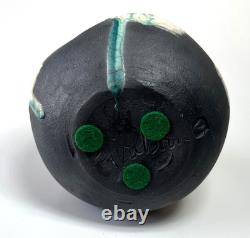 Vintage Studio Art Pottery Modernist Closed Form Vessel Toshiko Takaezu Style
