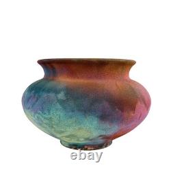 Vintage Studio Art Pottery Stoneware Raku Vase