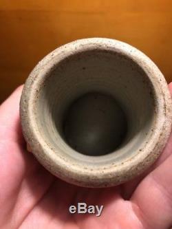 Vintage Studio Art Pottery Stoneware Weed Pot Vessel Vase Mid Century