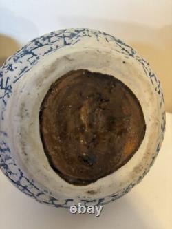 Vintage Studio Art Pottery Vase Blue- Please see Description