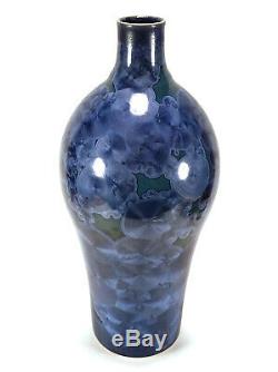 Vintage Studio Art Pottery Vase Crystalline Glaze Jerry Meek California Hawaii