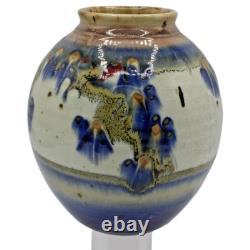 Vintage Studio Art Pottery Vase by William Crutchfield Hand Thrown Stoneware