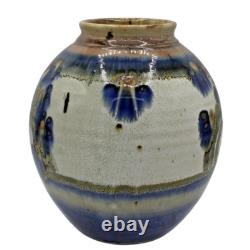 Vintage Studio Art Pottery Vase by William Crutchfield Hand Thrown Stoneware