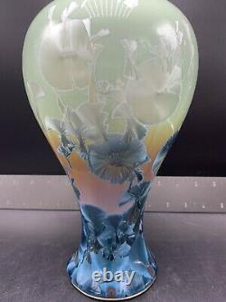 Vintage Studio Art Pottery Vase with Crystalline Glaze