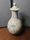 Vintage Studio Art Pottery Wine Water Oil Decanter Carafe With Lid Signed TAHE