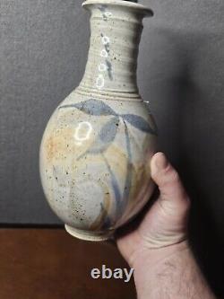 Vintage Studio Art Pottery Wine Water Oil Decanter Carafe With Lid Signed TAHE