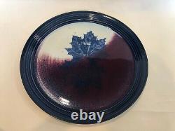 Vintage Studio Art Stoneware Huge Platter Charger, Signed, 17 1/4 D, 1 1/2 H