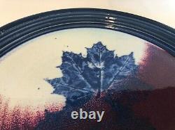 Vintage Studio Art Stoneware Huge Platter Charger, Signed, 17 1/4 D, 1 1/2 H