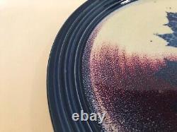 Vintage Studio Art Stoneware Huge Platter Charger, Signed, 17 1/4 D, 1 1/2 H