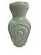 Vintage Studio Art Stoneware Pottery Ribbed Blue Vase MID Century Van Briggle