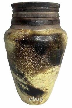 Vintage Studio Art Vase MCM Stoneware Boho Pottery Vessel VTG Vessel