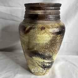 Vintage Studio Art Vase MCM Stoneware Boho Pottery Vessel VTG Vessel