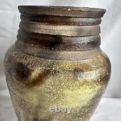 Vintage Studio Art Vase MCM Stoneware Boho Pottery Vessel VTG Vessel