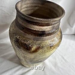Vintage Studio Art Vase MCM Stoneware Boho Pottery Vessel VTG Vessel