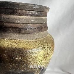 Vintage Studio Art Vase MCM Stoneware Boho Pottery Vessel VTG Vessel
