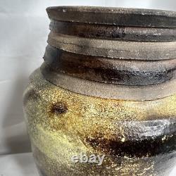 Vintage Studio Art Vase MCM Stoneware Boho Pottery Vessel VTG Vessel Vintage