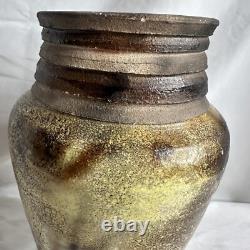 Vintage Studio Art Vase MCM Stoneware Boho Pottery Vessel VTG Vessel Vintage