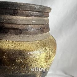 Vintage Studio Art Vase MCM Stoneware Boho Pottery Vessel VTG Vessel Vintage