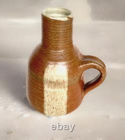 Vintage Studio Art Wheel Thrown Pottery Jug, Pierre Digan from La Borne 7.5