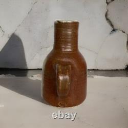 Vintage Studio Art Wheel Thrown Pottery Jug, Pierre Digan from La Borne 7.5