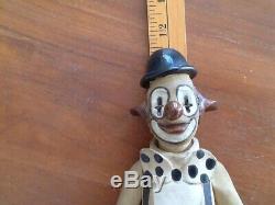 Vintage Studio Clown Handmade By Elizabeth Haslam 1970's