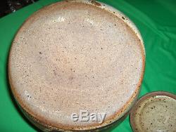 Vintage Studio Crafted Pottery Cookie Jar Sugar Canister Pasta Holder NICE