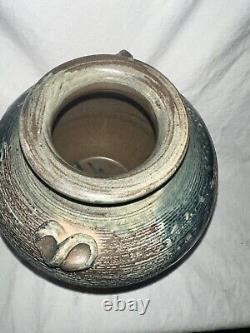 Vintage Studio Hand Thrown Japanese Pottery of Shigaraki Vase