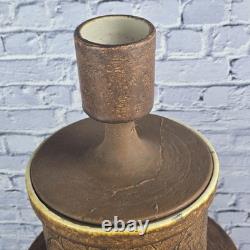 Vintage Studio Pottery 18 Lidded Canister Signed J. GIBBS READ DISCRIPTION