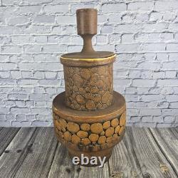 Vintage Studio Pottery 18 Lidded Canister Signed J. GIBBS READ DISCRIPTION