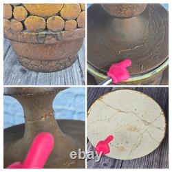 Vintage Studio Pottery 18 Lidded Canister Signed J. GIBBS READ DISCRIPTION