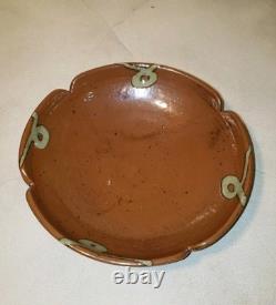 Vintage Studio Pottery 1973 Artist Signed Glazed Bowl MCM