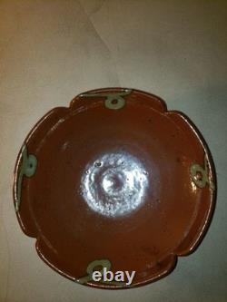 Vintage Studio Pottery 1973 Artist Signed Glazed Bowl MCM